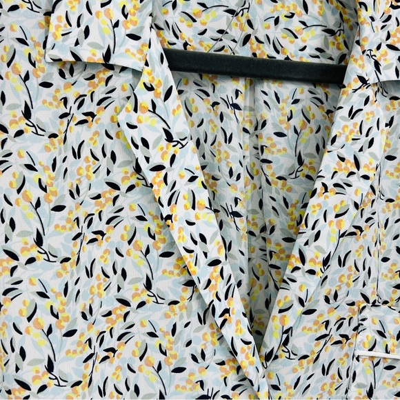 NWOT EQUIPMENT Femme Keira 100% Silk Long-Sleeve Button-Down Pajama Top - sz M - Picture 7 of 11